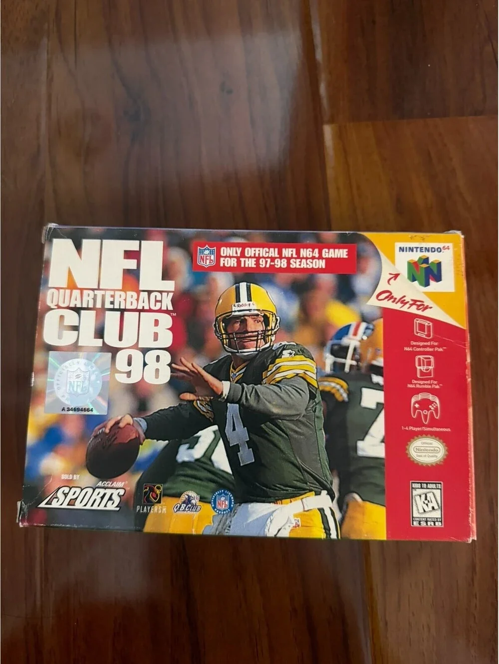 NFL Quarterback Club 98 Nintendo 64 N64 Complete in Box CIB